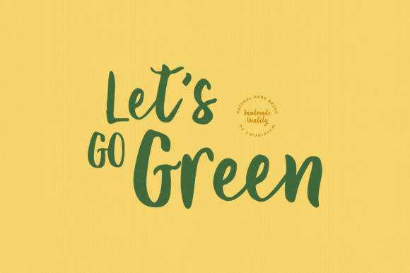 Let's Go Green Font - Featured Image