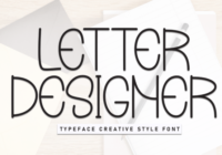Letter Designer Font - Featured Image