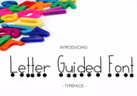 Letter Guided Font - Featured Image