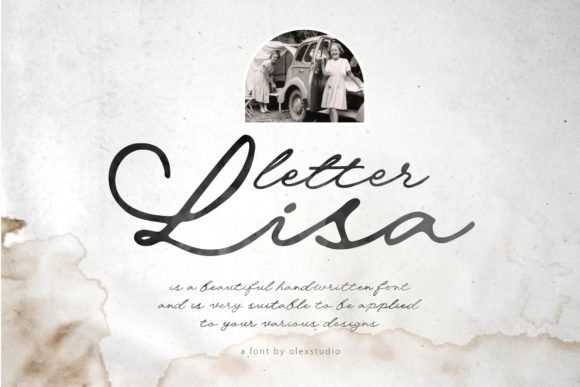 Letter Lisa Font - Featured Image
