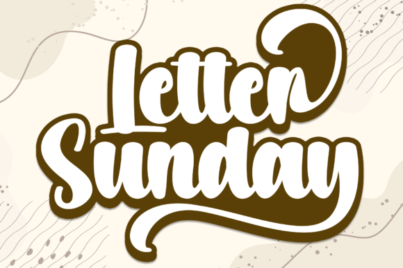 Letter Sunday Font - Featured Image