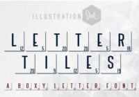 Letter Tiles Font - Featured Image