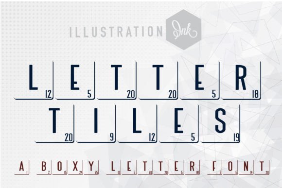 Letter Tiles Font - Featured Image