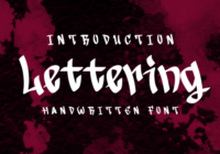 Lettering Font - Featured Image
