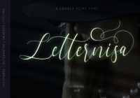 Letternisa Script Font - Featured Image