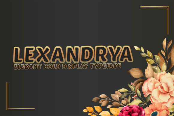 Lexandrya Outline Font - Featured Image