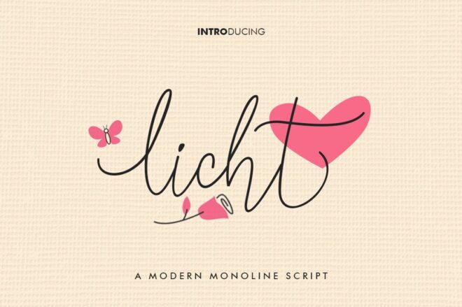 Licht Script Font - Featured Image