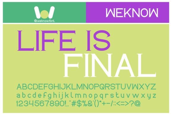 Life is Final Font - Featured Image