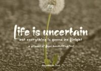 Life is Uncertain Font - Featured Image