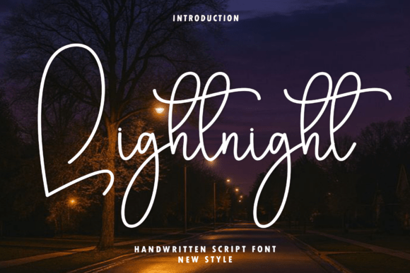 Lightnight Font - Featured Image