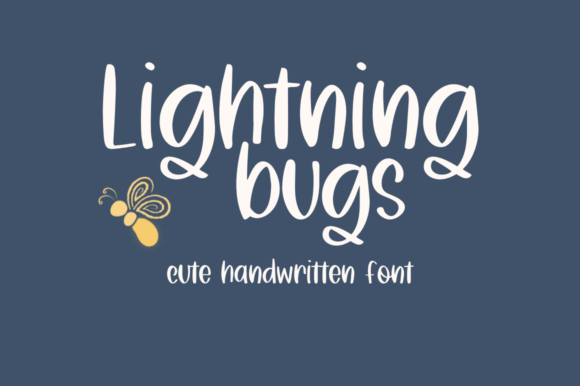 Lightning Bugs Font - Featured Image