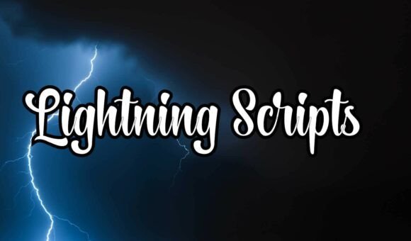 Lightning Scripts Font - Featured Image