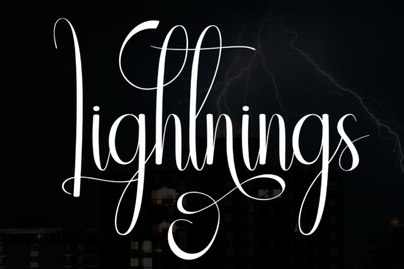 Lightnings Font - Featured Image