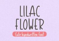Lilac Flower Font - Featured Image