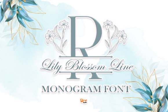 Lily Blossom Line Font - Featured Image