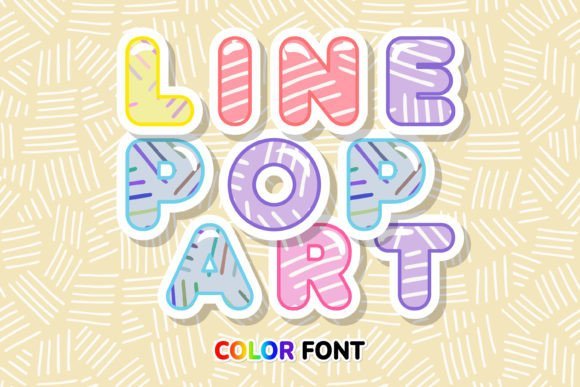 Line Pop Art Font - Featured Image