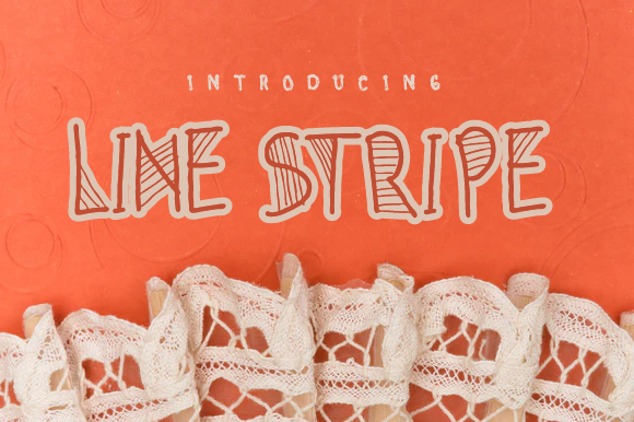 Line Stripe Font - Featured Image