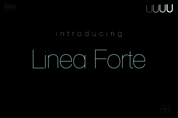 Linea Forte Font - Featured Image