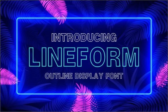 Lineform Font - Featured Image