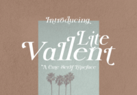 Lite Vallent Font - Featured Image