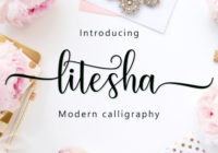 Litesha Script Font - Featured Image