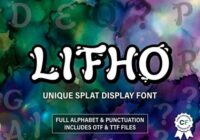 Litho Font - Featured Image