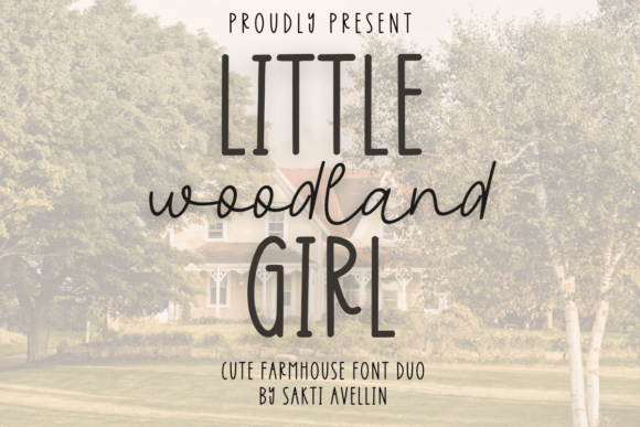 Little Girl Woodland Duo Font - Featured Image