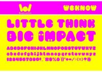 Little Think Big Impact Font - Featured Image