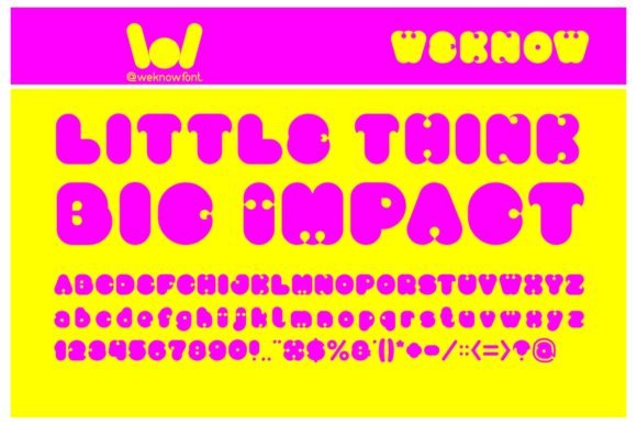 Little Think Big Impact Font - Featured Image