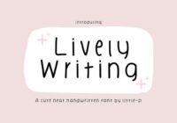 Lively Writing Font - Featured Image