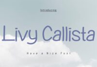 Livy Callista Font - Featured Image