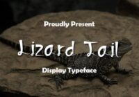 Lizard Tail Font - Featured Image