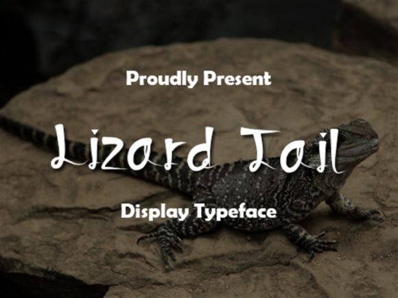 Lizard Tail Font - Featured Image