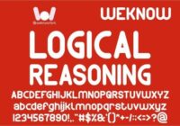 Logical Reasoning Font - Featured Image