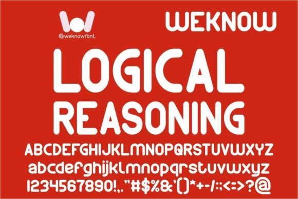 Logical Reasoning Font - Featured Image