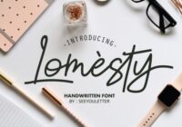 Lomesty Font - Featured Image