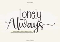 Lonely Always Font - Featured Image