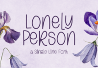 Lonely Person Font - Featured Image