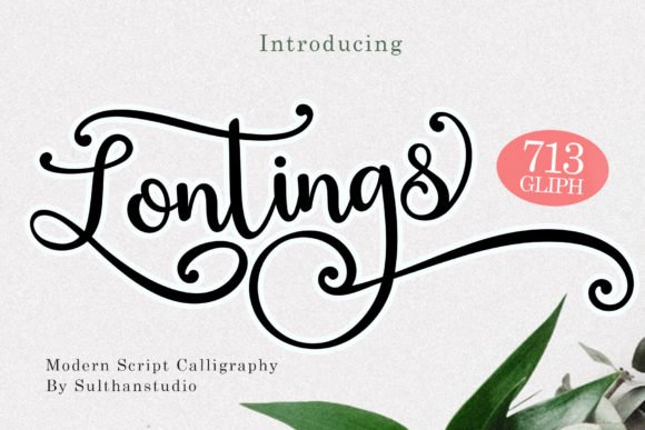 Lontings Script Font - Featured Image