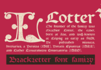 Lotter Font - Featured Image