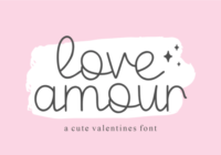 Love Amour Font - Featured Image