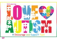 Love Autism Font - Featured Image