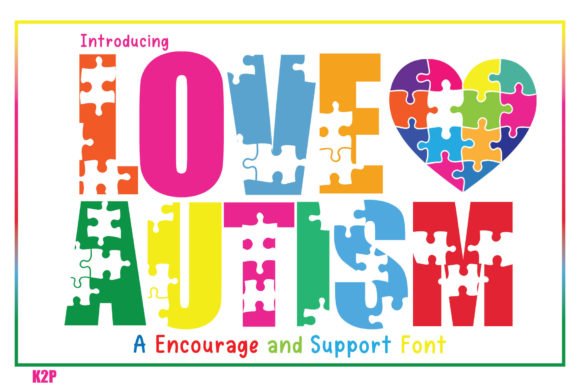 Love Autism Font - Featured Image