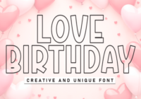 Love Birthday Font - Featured Image