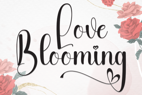 Love Blooming Font - Featured Image