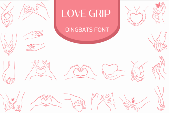 Love Grip Font - Featured Image