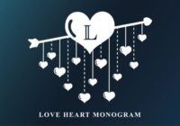Love Heart Monogram Font - Featured Image