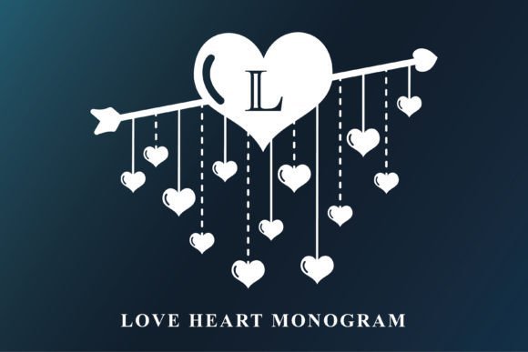 Love Heart Monogram Font - Featured Image