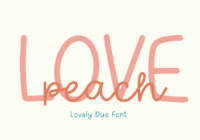Love Peach Font - Featured Image
