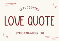 Love Quote Font - Featured Image